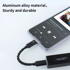 USB Type-C to Type-C DAC Amplified Cable Converter with Hi-Fi Audio Support