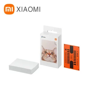 ZINK Xiaomi 3inch Mini Printer Papers – Original Xiaomi Mi Instant Photo Printing Paper Sticky Back 20 sheets for Travel Portable Use