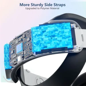 Meta Oculus Quest 3S Extended Battery Elite Head Strap with 12000mAh Charging Battery Pack