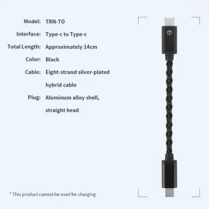 Type-C to Type-C DAC Audio Upgrade Cable with Built-in Amplifier