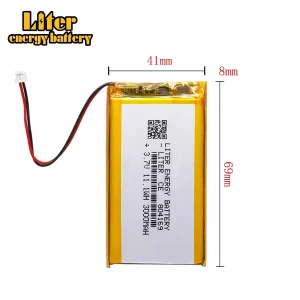 3000mAh 3.7V Lithium Polymer Rechargeable Battery 804169 Compatible with Open-Source Game Machine R36S Console