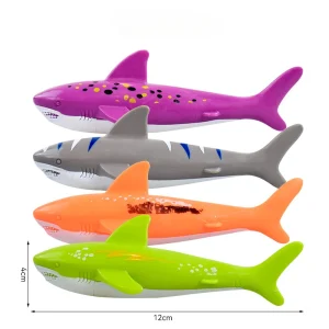 Summer Beach Bath Toy Set with bracelet – Seaweed Shark Cognitive Floating Diving Toy for Swimming Pool