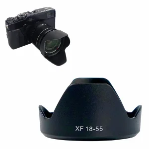 Reversible Camera Lens Shade Hood Bayonet Mount for Fujifilm XF 18-55mm 14mm f2.8 R Lens and XF Series XT Cameras