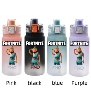 Fortnite 750ml Anime Characters Portable Water Cup Large Capacity Outdoor Plastic Leak-proof Water Bottle Children’s Gift