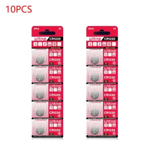 2-50PCS CR1220 Button Coin Cell Battery For Watch Car Remote Key ECR1220 GPCR1220 5012LC 3V CR 1220 Lithium Batteies