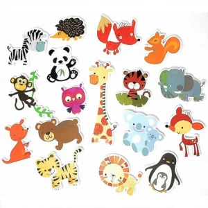 Baby Toy Animal Bath Toys for Kids Soft EVA Paste Bathroom Toys Animal Cognitive Floating Water Toys for Boys Girls 2 to 4 Years