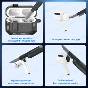 AirPods Pro 2023 Switch Case with Full Protection TPU Cover and Cleaning Accessory Kit for 2nd and 3rd Generation