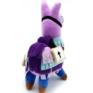 Fortnite Christmas Plush Doll 30cm – Cartoon Red Alpaca Treasure Box Peripheral Gift for Kids and Teen Gamers