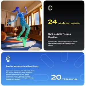 Advanced Ultra Motion Tracker 2.0 VR Suit for Pico 4 and Pico 4 Pro VR Headsets Full Body Motion Capture