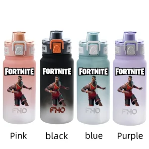 Fortnite Themed Insulated Portable Water Container for Kids – 750ml Plastic Bottle