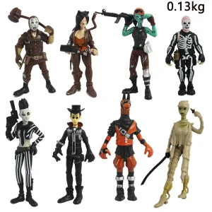 Fortnite Action Figure 8-12Pcs_Set, Anime PVC Skull Trooper 10cm Height Model Figurine Adult Collection, Kids Birthday and Holiday Gift Ideas