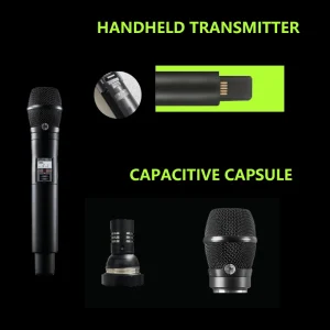 YAaudio QLXD24 Best Wireless Audio System Microphone Set with High-Quality KSM11 Transducer and UHF Handheld Mic Performance