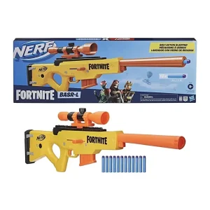 Fortnite BASR-L Toy Gun for Boys, Back to School Present, Anime Style BASR-L Decorations, Full Scale BASR-L for Kids Holiday Gifts, Nerf Inspired Manual BASR-L Toy Replica