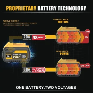 New upgrade 20V/60V 12000mAh Battery DCB200 MAX For Flexvolt For Dewalt DCB606 DCB205 DCB206 DCB209 DCB182 Power Tool Battery