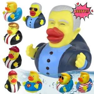 Novelty Trump Rubber Duck Baby Bath Toys Trump Merchandise Funny Duck Toy for Kids Gift Birthdays Baby Showers Bath Float Duck