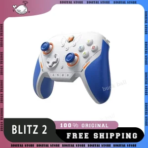 Customizable BIGBIGWON Blitz 2 TMR Star Flash Wireless Gamepad Controller 2000Hz Bluetooth Handheld for NS Switch PC Steam Gamer