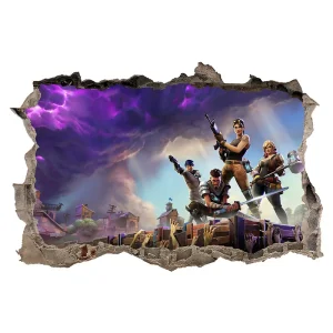 Fortnite Game 3D Stickers Game Characters Peripheral Wall Pasted Boy’s Bedroom Decoration Self-adhesive PVC Stickers Accessories