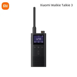 Xiaomi Walkie Talkie 3 1.77″Color Screen 5W Power 13day Standby Dual Mode 6km Call Distance IP65 Outdoors Security Intercom